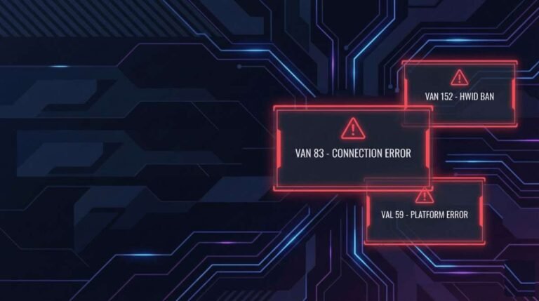 Valorant Error Codes List 2026: VAN 83, VAN 152, VAL 59 Fixes (Quick Guide)