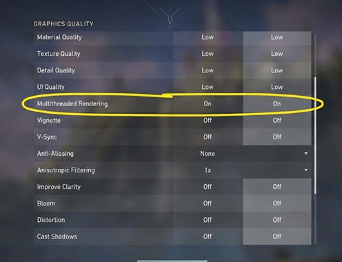 Valorant Graphics Quality Settings for Low End PC