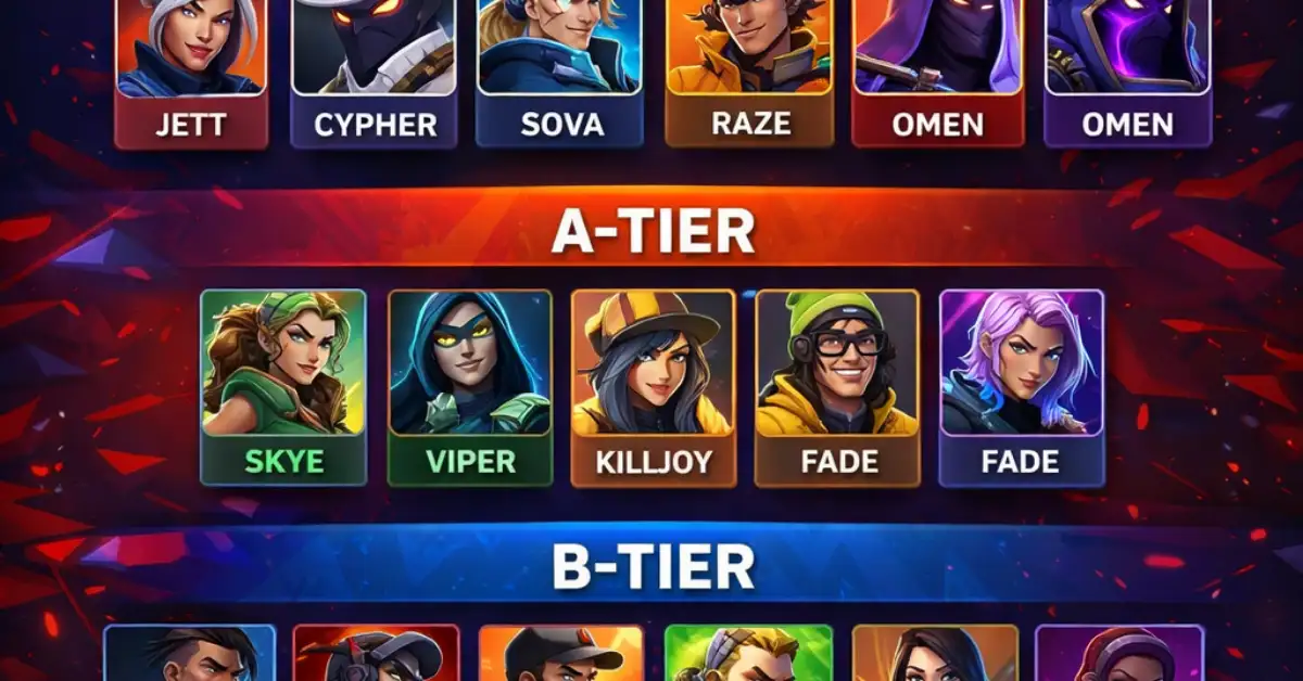 Best Agents to Play in Valorant 2026 Tier List for Ranked & solo